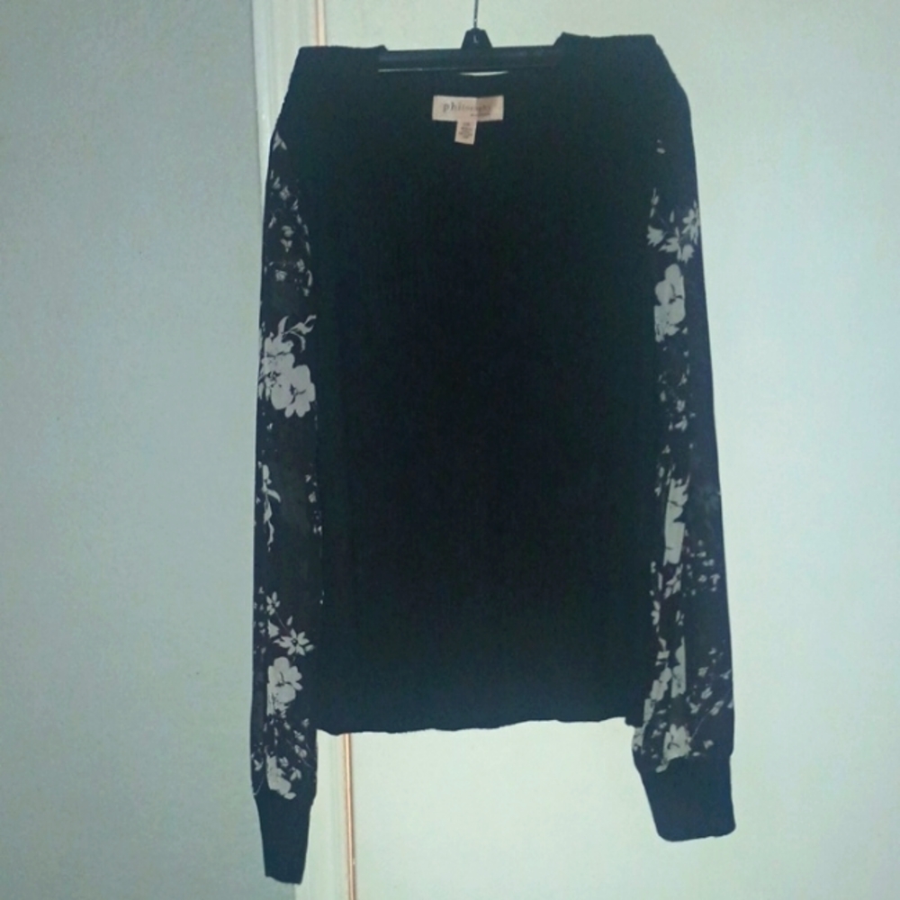Philosophy Black Knit Top